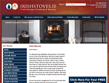 Tablet Screenshot of irishstoves.ie